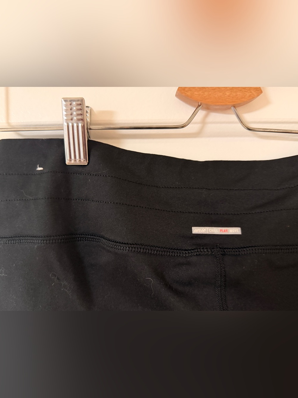 OFFLINE by Aerie Warmup Drawcord Leggings - Size Large - Color True Black - Picture 8 of 10